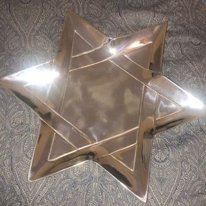 Mariposa Brillante Jewish Star of David Tray Platter 14" Judaica Michael